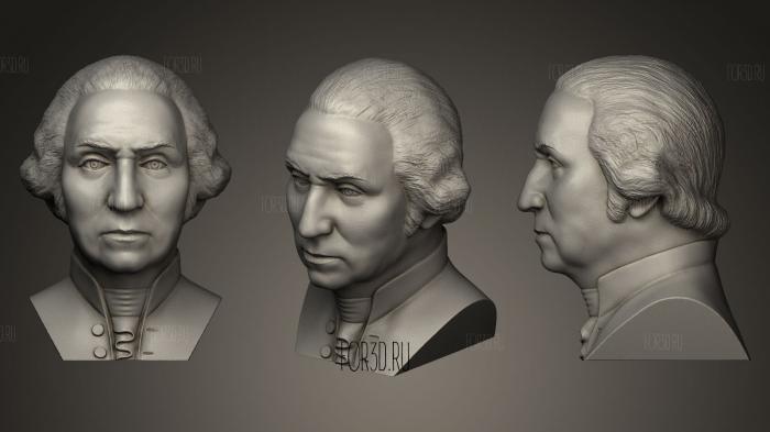George Washington 3d stl модель для ЧПУ